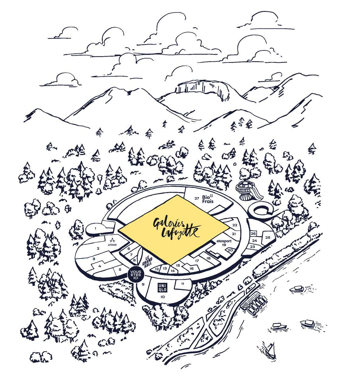 Carte — entrée Centre 